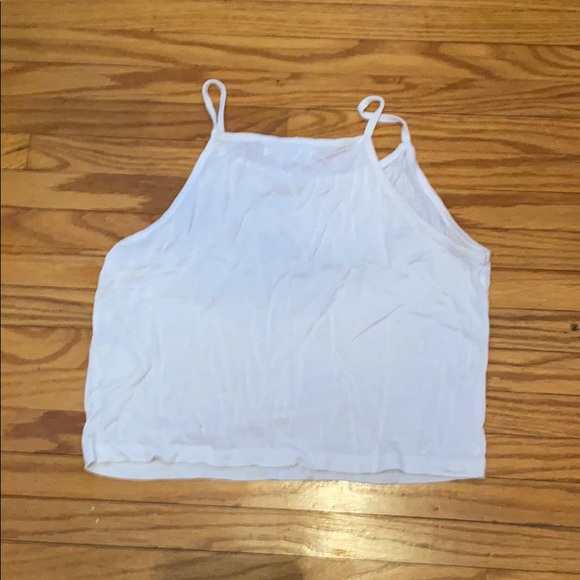 White Halter Crop Top - Picture 3 of 3